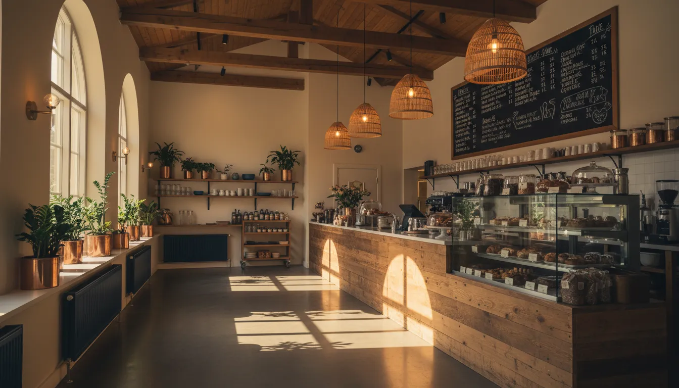 Interiör på Kafé Fjord